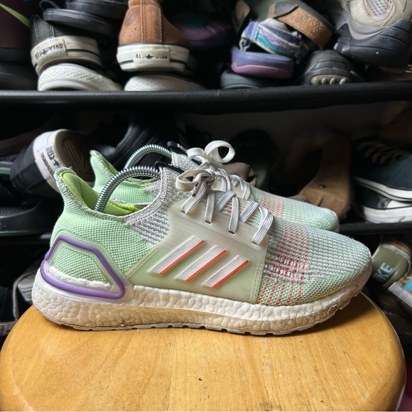 Adidas ultraboost 19 Toy Story buzz Green and White Sneakers - Picture 1 of 8